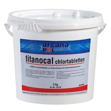 Bazény a příslušenství - Chlorové tablety 5 kg - Titanocal