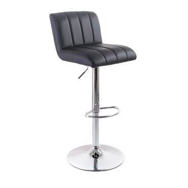 Domácí potřeby - G21 Barová židle Malea black, koženková, prošívaná