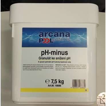 Bazény a příslušenství - Arcana pH Mínus 7,5 kg