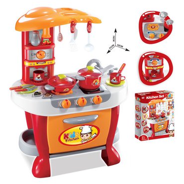 Pro děti, hry, hračky - G21 Malý kuchař s příslušenstvím, oranžová 008-801A