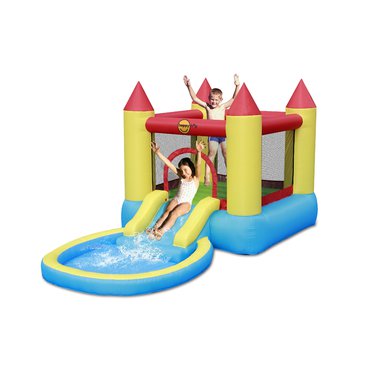 Pro děti, hry, hračky - Happy Hop Skákací hrad s bazénkem a skluzavkou