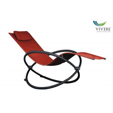 Dům a zahrada - Vivere - Orbital Lounger Single # Cherry Red