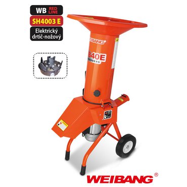 Dům a zahrada - Weibang WB SH 4003E drtič dřeva