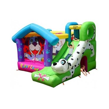 Pro děti, hry, hračky - Puppy Land Pejsek skákací hrad se skluzavkou Happy Hop