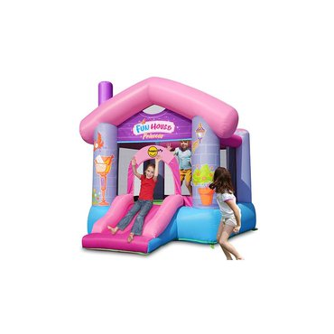 Pro děti, hry, hračky - Happy Hop Párty dům pro princezny, skákací hrad se skluzavkou