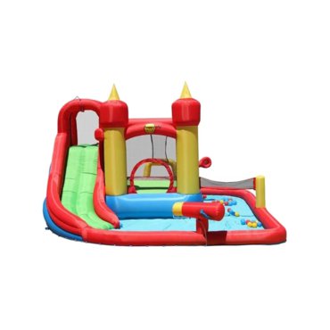 Pro děti, hry, hračky - Happy Hop Funland vodní zábavný aqua s bazénem, skluzavkou a míčky