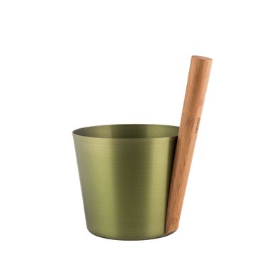 Infrasauny a sauny - Saunový kbelík AL 5 l, břízově zelená