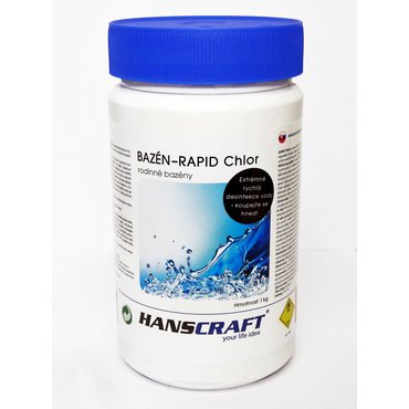 Bazény a příslušenství - HANSCRAFT BAZÉN - RAPID Chlor - 1 kg