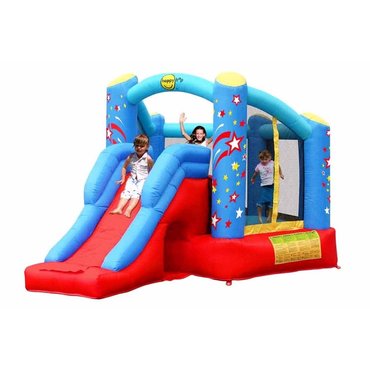 Pro děti, hry, hračky - Happy Hop Skákací hrad Stars se skluzavkou a tunelem