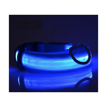 Dům a zahrada - LED svítící obojek - Modrý
