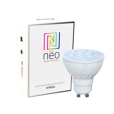 Elektronika - Immax NEO Smart žárovka LED GU10 4,8W teplá bílá, stmívatelná, Zigbee 3.0