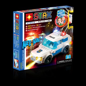 Pro děti, hry, hračky - LIGHT STAX HYBRID Flashing Police Car
