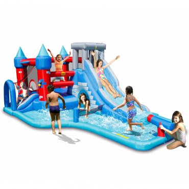 Pro děti, hry, hračky - Happy Hop Velký vodní Rytířský skákací hrad s bazénem