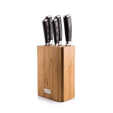 Domácí potřeby - G21 Sada nožů Gourmet Stone 5 ks + bambusový blok
