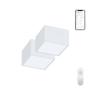 Dům a zahrada - Immax NEO sada 2x CANTO Smart stropní svítidlo  15x15cm 12W bílé Zigbee 3.0 +DO