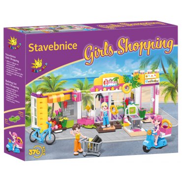 Dětská zóna - Kids World Stavebnice Girls Shopping 376 ks