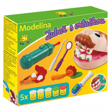 Pro děti, hry, hračky - Kids World Modelína zubař s vrtačkou ZB005