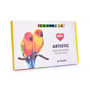 Pro děti, hry, hračky - Dedra 36 ks uměleckých olejových pastelů nejvyšší kvality ARTISTIC