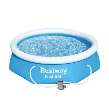 Bazény a příslušenství - Bestway 57450 Bazén Fast Set 2,44 x 0,61 m s kartušovou filtrací