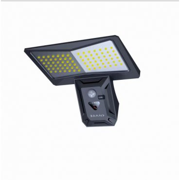 Dům a zahrada - Venkovní solární nástěnné LED osvětlení IMMAX WING s PIR čidlem , černé