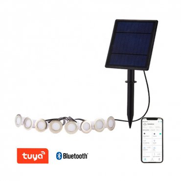 Elektronika - Immax NEO LITE ESTRELAS smart solární zemní svítidlo, RGB, IP65, Bluetooth, TUYA
