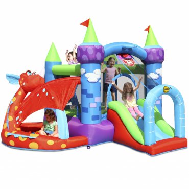 Pro děti, hry, hračky - Happy Hop Dračí hrad skákací nafukovací hrad
