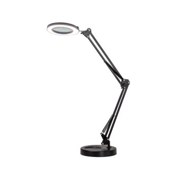 Dům a zahrada - LED stmívatelná stolní lampička s lupou IMMAX ZOOM 12W/5V černá