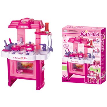 Pro děti, hry, hračky - Dětská kuchyňka G21 s příslušenstvím růžová