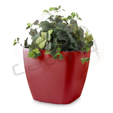 Dům a zahrada - Samozavlažovací květináč G21 Cube maxi červený 45cm