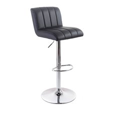 G21 Barová židle Malea black, koženková, prošívaná