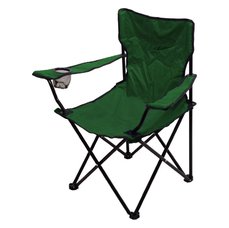 Židle kempingová skládací BARI zelená, CATTARA