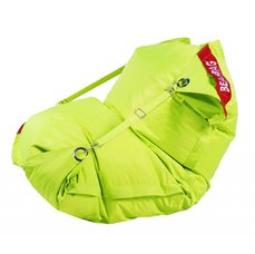 BeanBag Sedací pytel 189x140 comfort s popruhy fluo limet