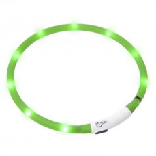 Univerzální LED svítící obojek Zelený