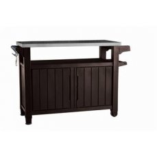 Grilovací stolek Keter UNITY XL 207L hnědý 230409