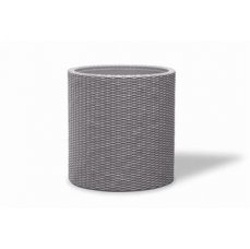 Květináč Keter Cylinder M Silver Grey 224150