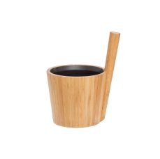 RENTO Saunový kbelík bambus s černou výplní, 5l